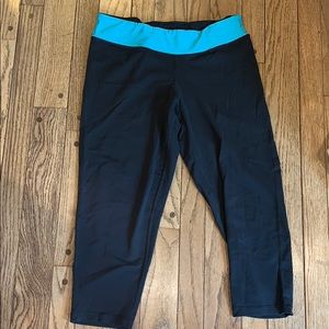 Champion Pants - GUC Black and Blue Champion 9 Workout Capris Champion Pants - GUC Black and Blue Champion 9 Workout Capris